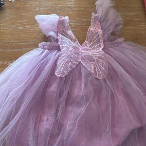 Lilac Butterfly Tulle Dress